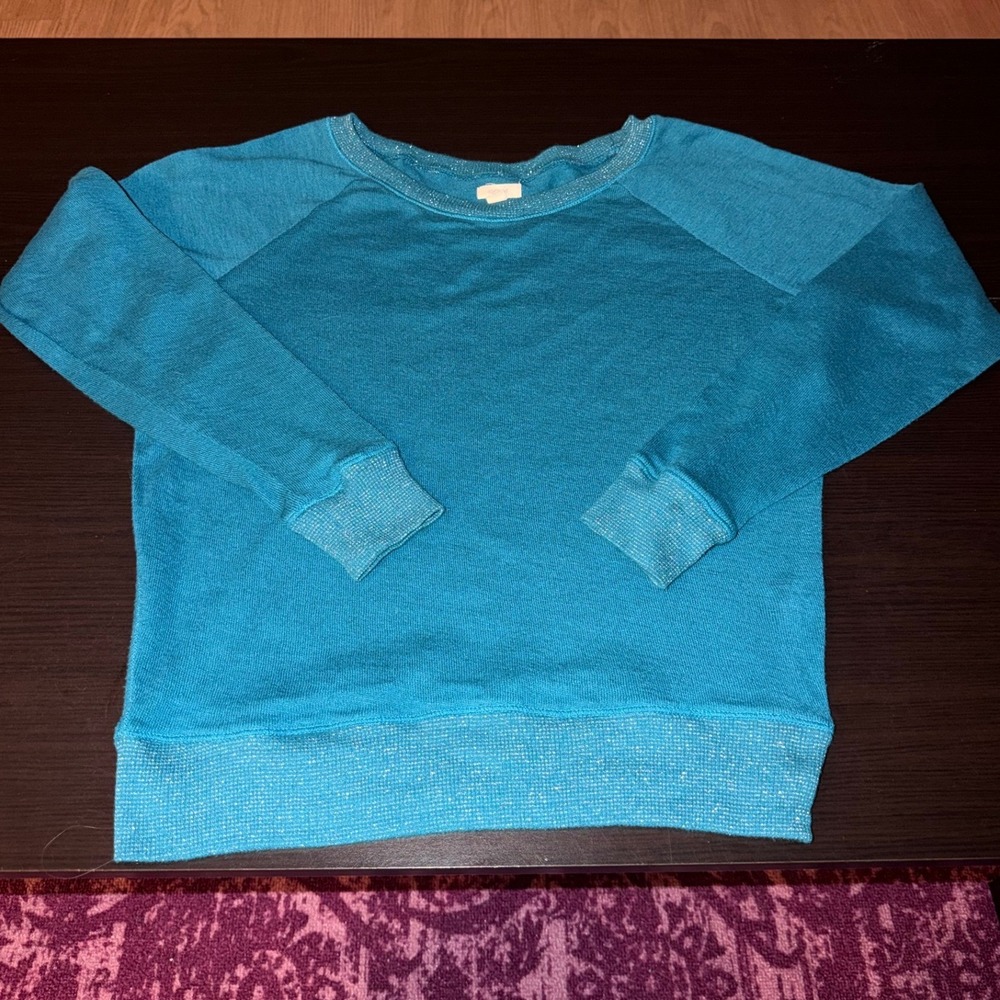 Aerie Women's Blue Long Sleeve Shirt